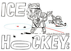 Omalovánky Lední hokej